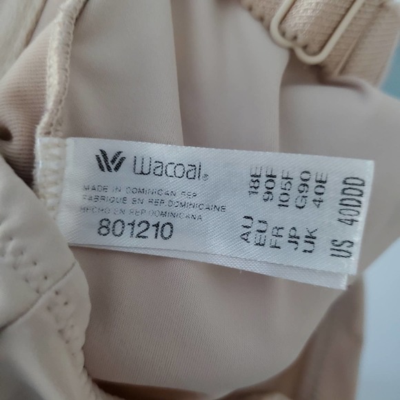 Wacoal 801210 Visual Effects Body Briefer with Minimizer Bra 40DDD Sand Lingerie - Picture 10 of 16